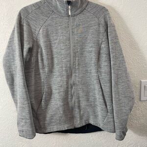 Arc'teryx Womens Full Zip Wool Blend Fleece Jacket Sz Lg